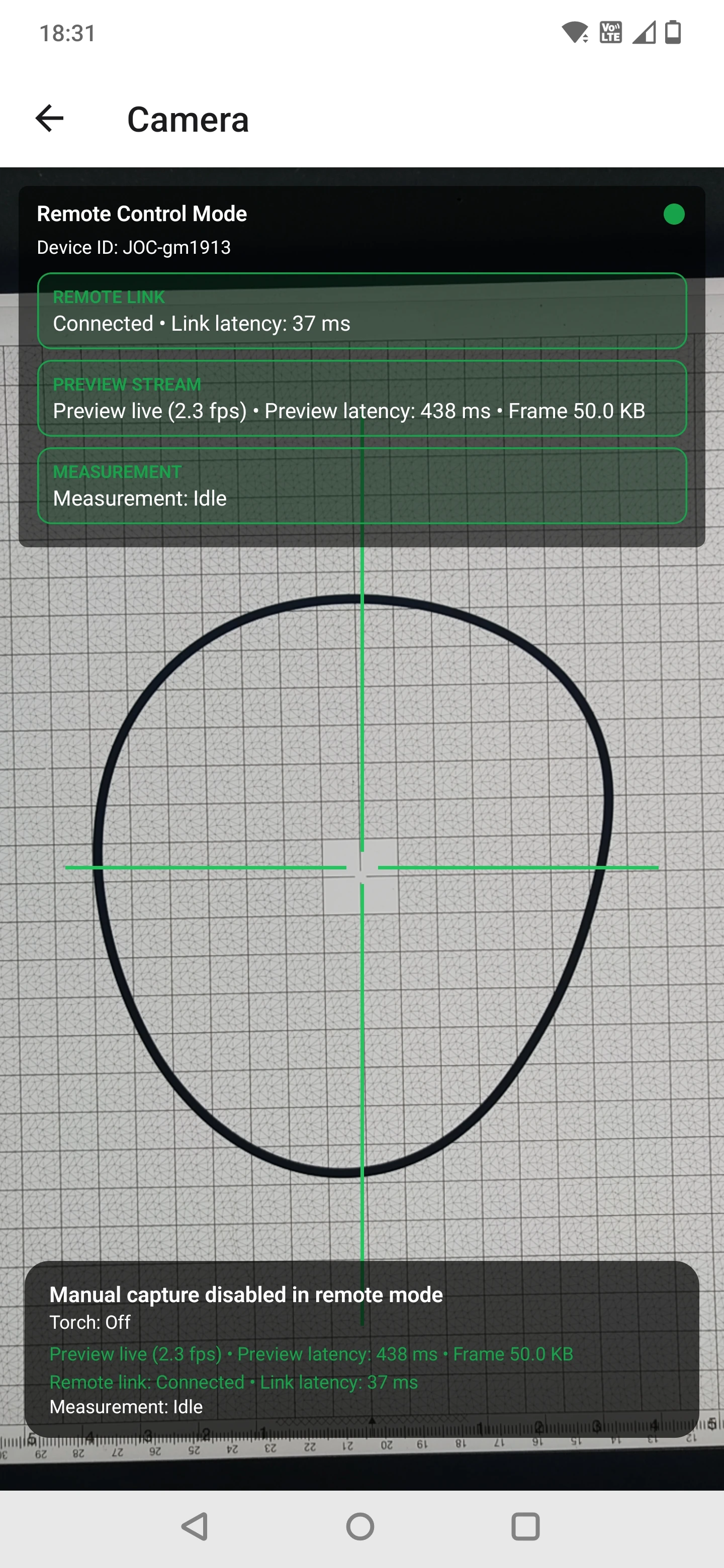 Remote Control screen
